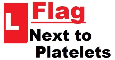 L flag on platelets results logo